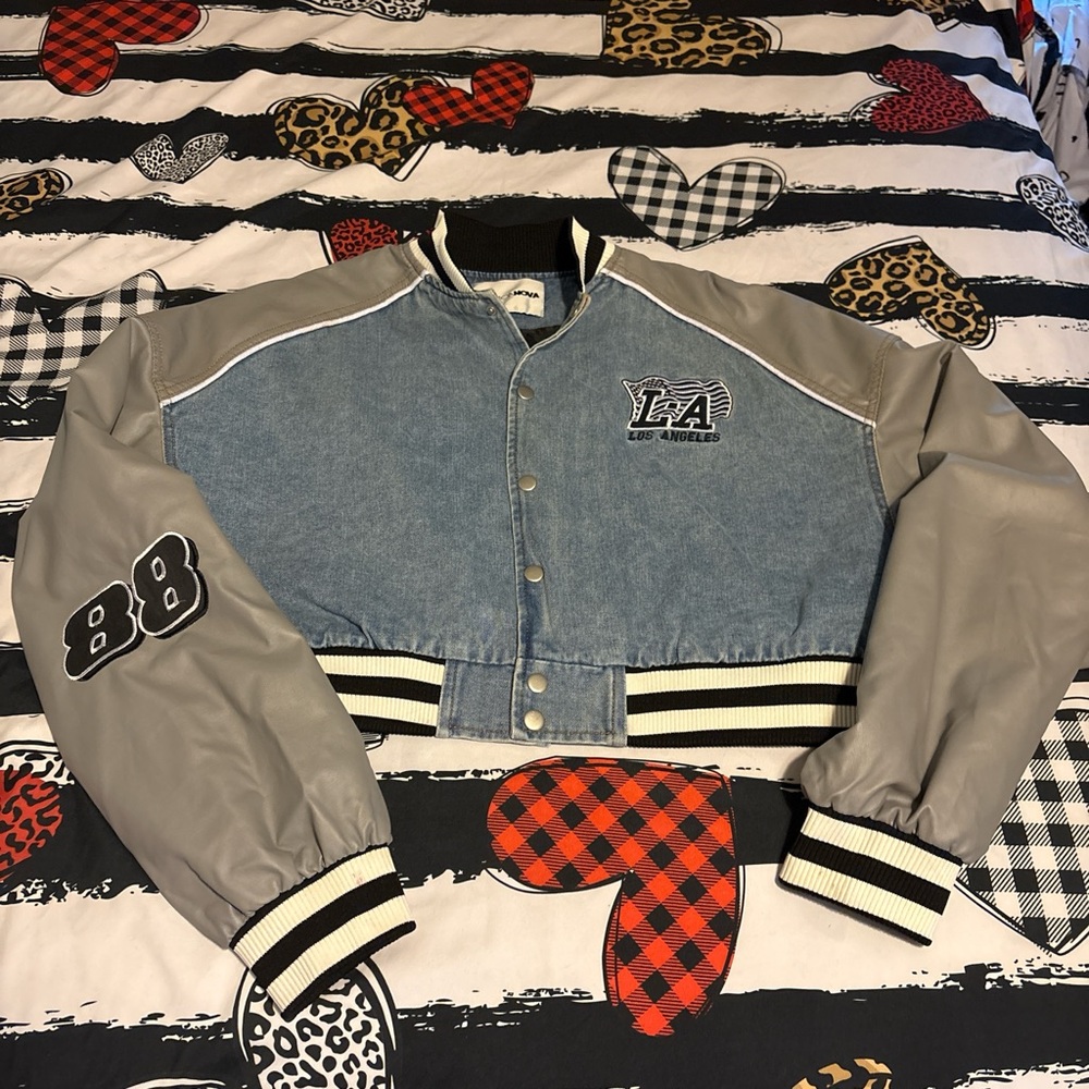 Fashion Nova Black and Blue Jacket